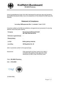 Statement of Compliance